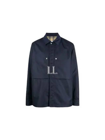 Press Stud Shirt Jacket Navy - JIL SANDER - BALAAN 2