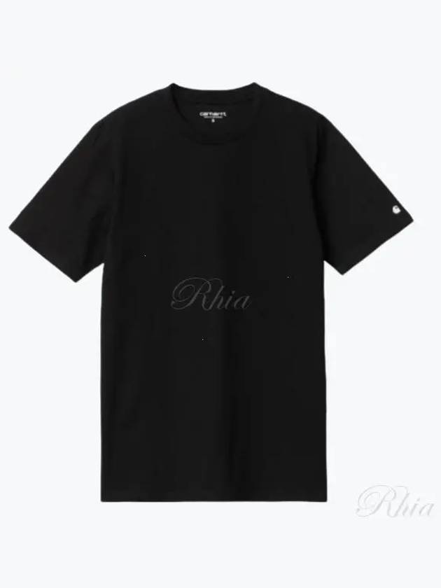 Base Short Sleeve T-Shirt Black - CARHARTT WIP - BALAAN 2