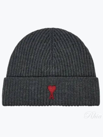 BFUHA106 018 Heart Beanie Hat - AMI - BALAAN 1