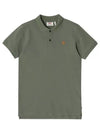 81511 620 Ovik Polo Shirt Green Men's Short Sleeve Tee - FJALL RAVEN - BALAAN 1