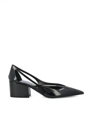 Cut out brushed leather sandal heels 271698 - PRADA - BALAAN 1