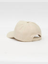 Tyron Logo Cotton Ball Cap Ecru - ISABEL MARANT - BALAAN 3