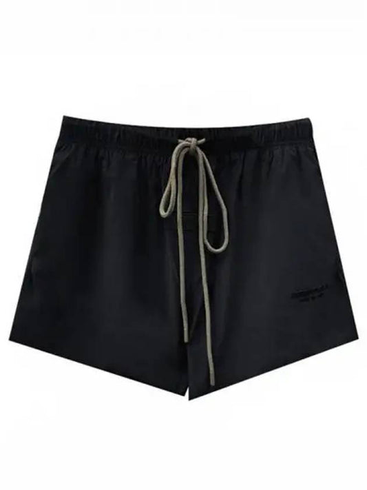 Essential Logo Patch Nylon Running Shorts Black Men s Pants 271459 - FEAR OF GOD - BALAAN 1