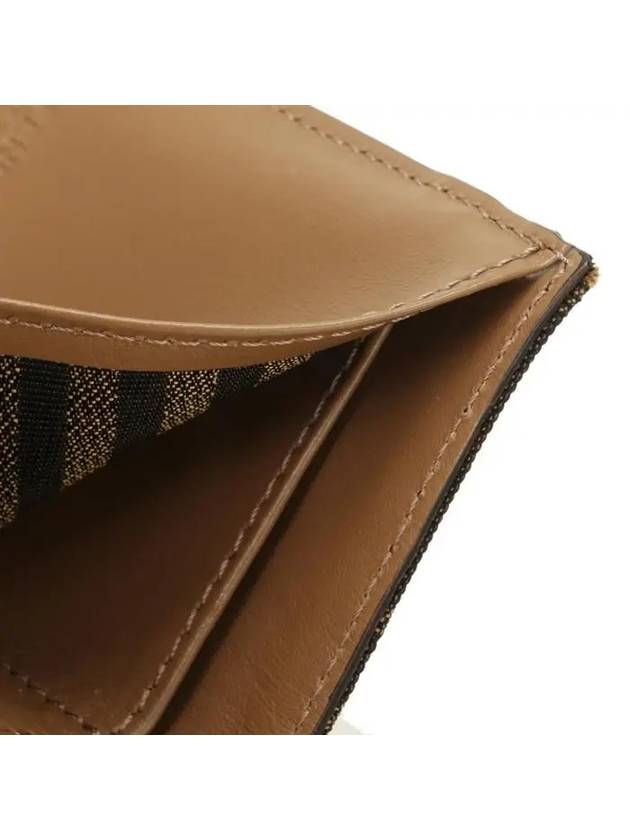 Baguette Micro Tri-fold Half Wallet Brown - FENDI - BALAAN 9