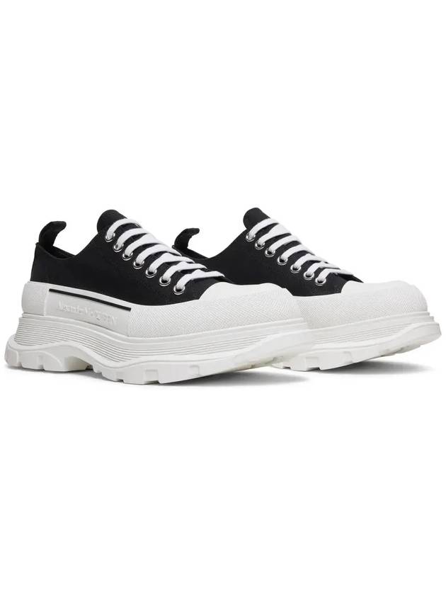 Men's Tread Slick Low Top Sneakers Black - ALEXANDER MCQUEEN - BALAAN 5