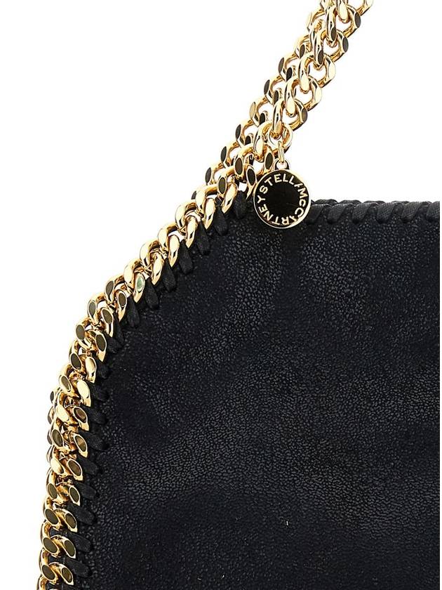 gold-plated Falabella mini tote bag black - STELLA MCCARTNEY - BALAAN 4