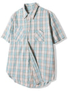 cig plaid two pocket work short sleeve shirt green - KND - BALAAN 5