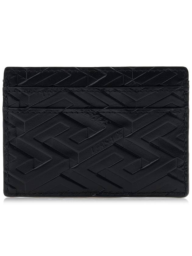 La Greca Signature Card Wallet Black - VERSACE - BALAAN 4