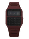 Data Bank Calculator Watch Red - CASIO - BALAAN 3