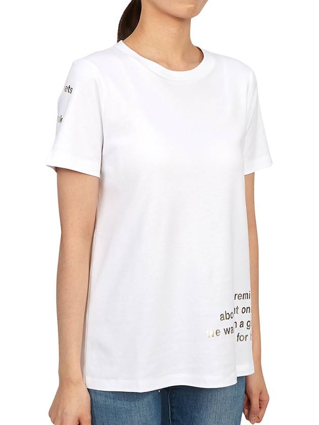 Aris Short Sleeve T-Shirt White - MAX MARA - BALAAN 4