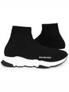 Speed Trainer  High Top Sneakers Black White - BALENCIAGA - BALAAN 3