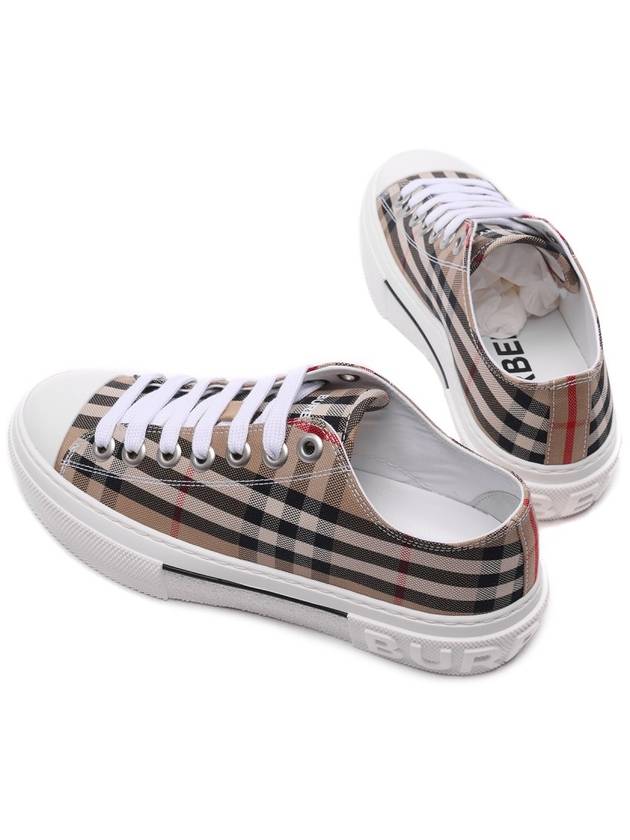 Vintage Check Cotton Sneakers Archive Beige - BURBERRY - BALAAN 7