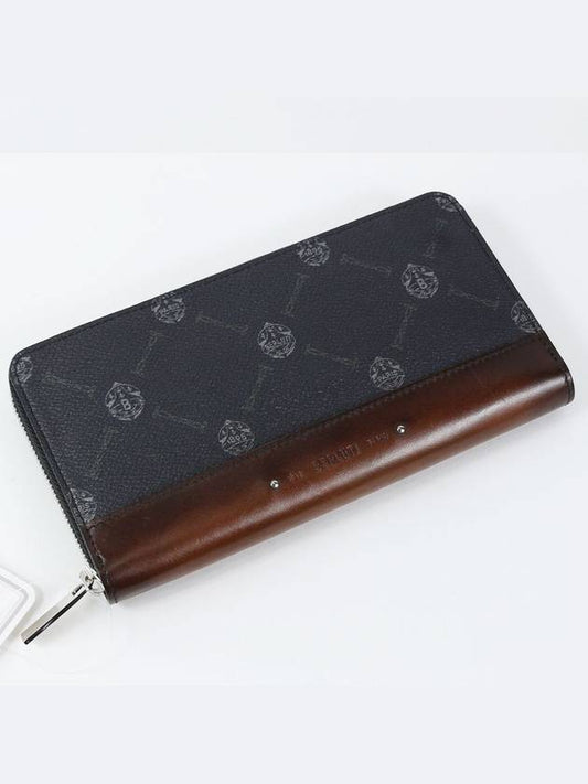 ITAUBA leather and canvas zipper long wallet N207364 - BERLUTI - BALAAN 2