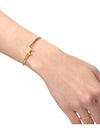 Triomphe Asymmetric Cuff Brass Bracelet Gold - CELINE - BALAAN 6