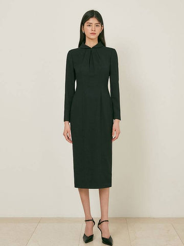 TIFFANY CO Tweed Long Dress Navy - AME - BALAAN 1