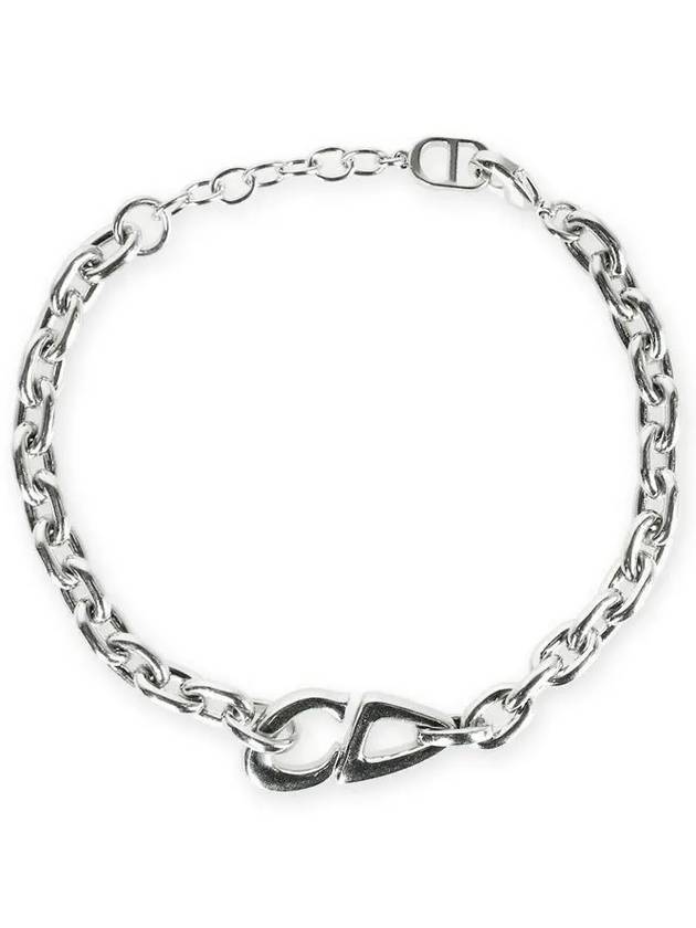 CD30 Chain Link Bracelet Silver - DIOR - BALAAN 3