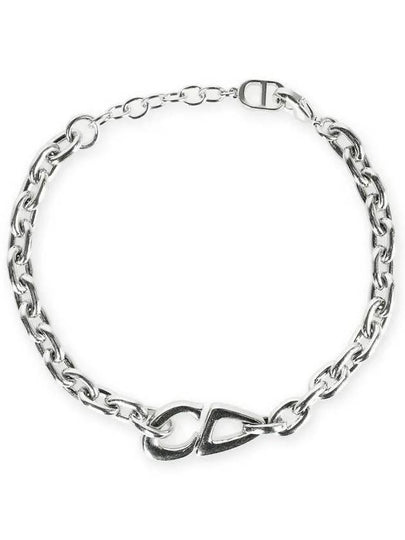 CD30 Chain Link Bracelet Silver - DIOR - BALAAN 2