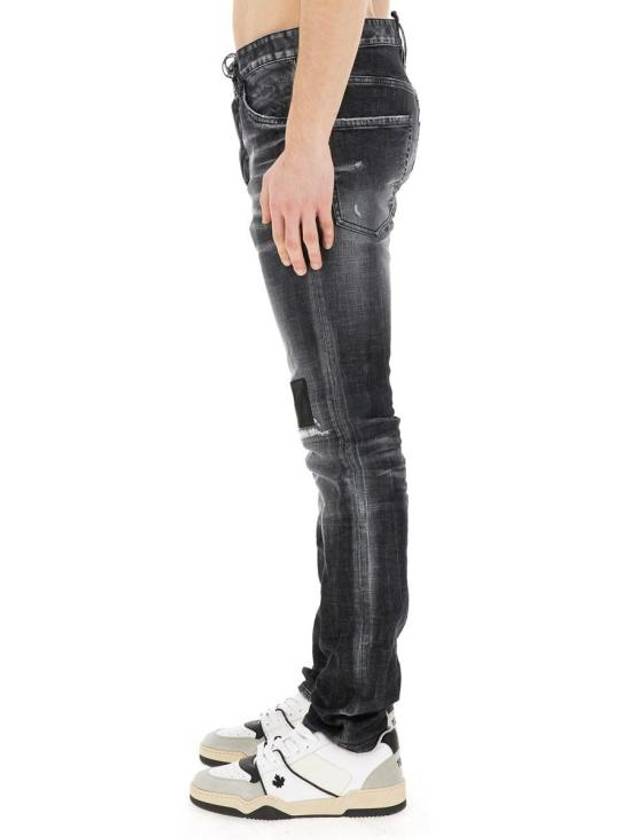 Distressed Wash Denim Jeans Black - DSQUARED2 - BALAAN 5