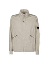 Chrome R Lens Wappen Nylon Zip-up Jacket Beige - CP COMPANY - BALAAN 1