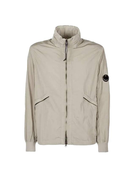 Chrome R Lens Wappen Nylon Zip-up Jacket Beige - CP COMPANY - BALAAN 1