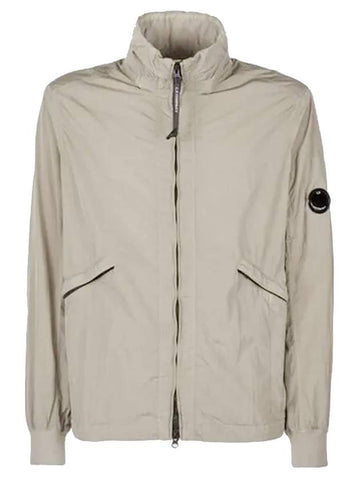 Men's Chrome R Zip-Up Jacket Brown - CP COMPANY - BALAAN.