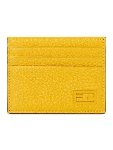 FF Baguette Card Wallet Yellow - FENDI - BALAAN 1