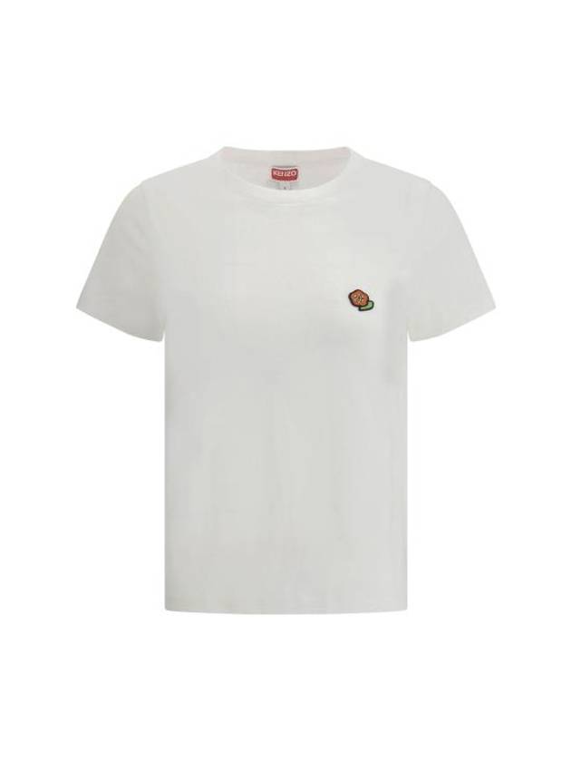 Pop Embroidered Short Sleeve T-Shirt White - KENZO - BALAAN 2