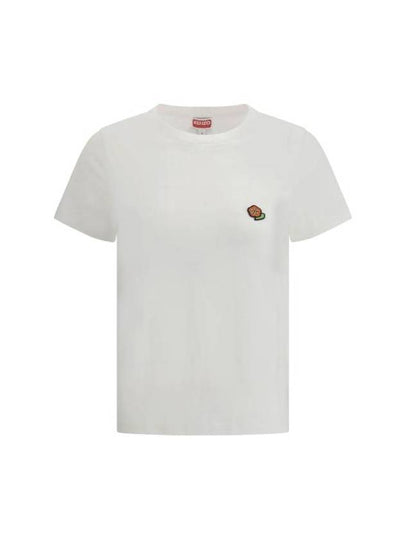 Pop Embroidered Short Sleeve T-Shirt White - KENZO - BALAAN 2