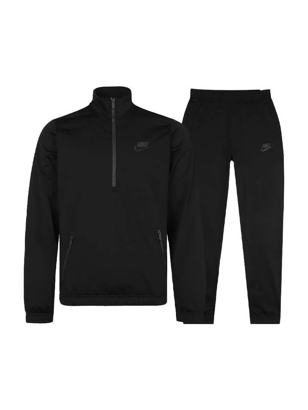 NSW Polyknit Quarter Zip Training Set Black - NIKE - BALAAN 1