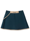 WOMEN FLARE WRAP SKIRT DARK GREEN - MEASPHERA - BALAAN 2