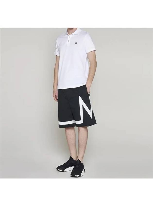 Logo Patch Polo Shirt White - MONCLER - BALAAN 6