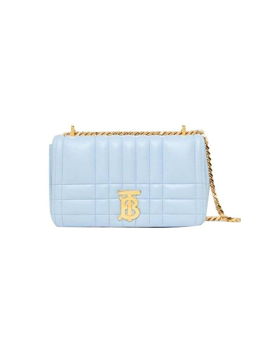 TB Quilted Leather Lola Small Shoulder Bag Blue - BURBERRY - BALAAN 1