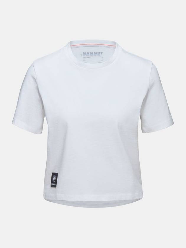 Women's Massone Patch Cropped Short Sleeve T-Shirt White - MAMMUT - BALAAN 2