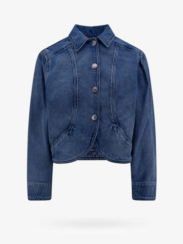 24 ss Denim Jacket WITH ROUNDED PROFILE VE0185FAB1H06I30BU B0650987384 - ISABEL MARANT - BALAAN 1