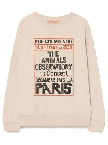 Kids Logo Print Sweatshirt Pink F22004 155EH - THE ANIMALS OBSERVATORY - BALAAN 1