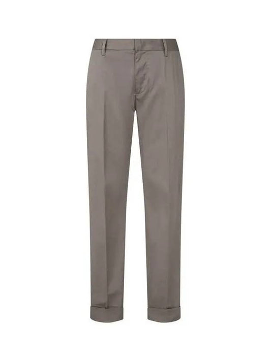 Men s Cotton Blend Roll Up Pants Dark Beige 270135 - EMPORIO ARMANI - BALAAN 1