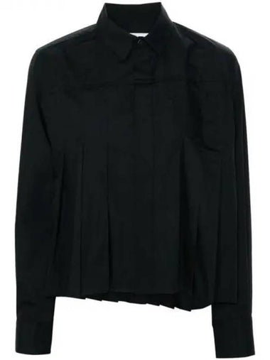 Sacai pleated cotton shirt - SACAI - BALAAN 1