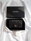 Classic Grained Calfskin Card Wallet Black - CHANEL - BALAAN 9