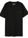 Polo men s pony embroidery logo black short sleeve t shirt 710680785 001 - RALPH LAUREN - BALAAN 3