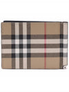 Vintage Check Money Clip Card Wallet Arch Beige - BURBERRY - BALAAN 5