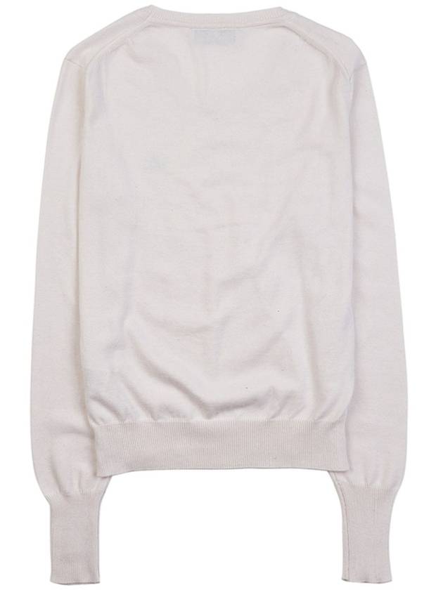 ORB Embroid Logo Knit Top Cream - VIVIENNE WESTWOOD - BALAAN 5