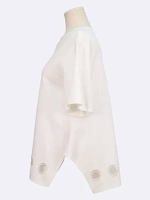 White color side slit women s short sleeves - LANVIN - BALAAN 2