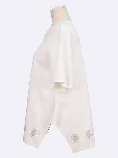 White color side slit women s short sleeves - LANVIN - BALAAN 2