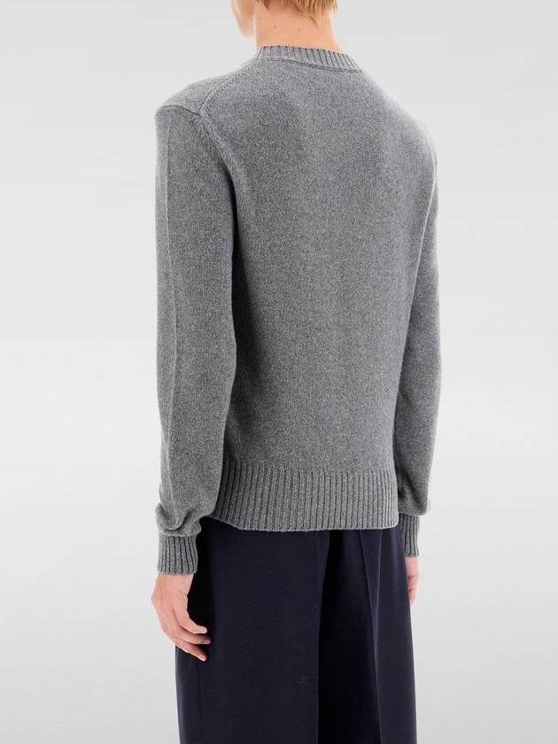 Alexandre Mattiussi Crew Neck Knit Top Grey - AMI - BALAAN 3