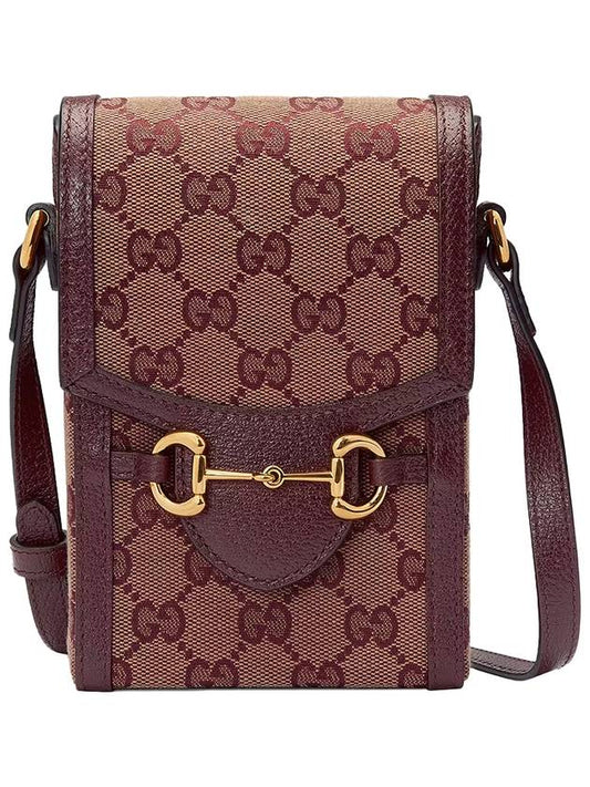 Horsebit 1955 Mini Bag Red Brown - GUCCI - BALAAN 2