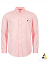 Men's Logo Patch Long Sleeve Shirt Light Pink - PAUL SMITH - BALAAN 2