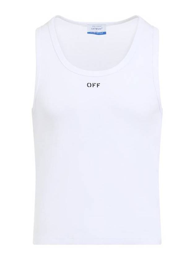 Logo Cotton Sleeveless White - OFF WHITE - BALAAN 2