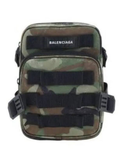 Army Camo Print Crossbody Messenger Bag Dark Green - BALENCIAGA - BALAAN 2