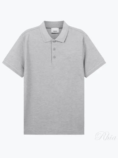 Men's Monogram Logo Polo Shirt Grey - BURBERRY - BALAAN 2