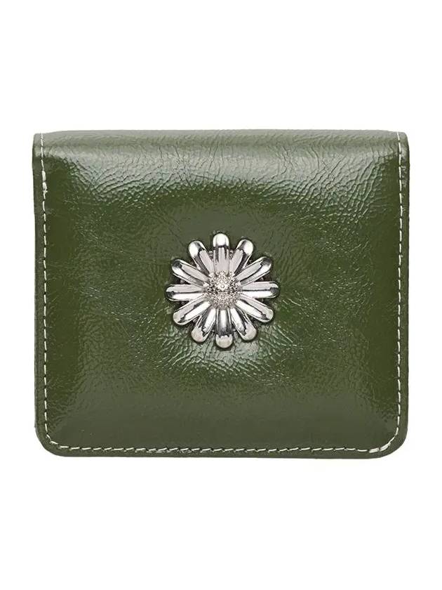 Daisy Photo Slot Half Wallet Banknote Card Khaki - LE MASQUE - BALAAN 1